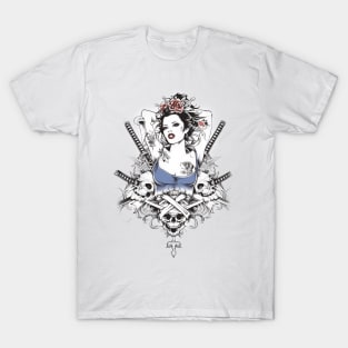 Geishas and Bushido, Eastern Culture Graphic T-shirt 14 T-Shirt